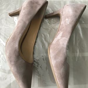 Suede heels - Size 7.5 but fits like a 7.